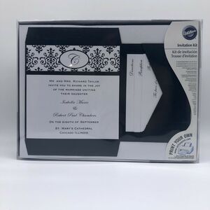 Wilton Print Your Own Invitation Kit Monogram NEW